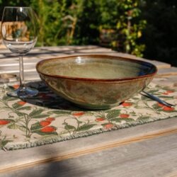 canvas placemats aardbeienmotief
