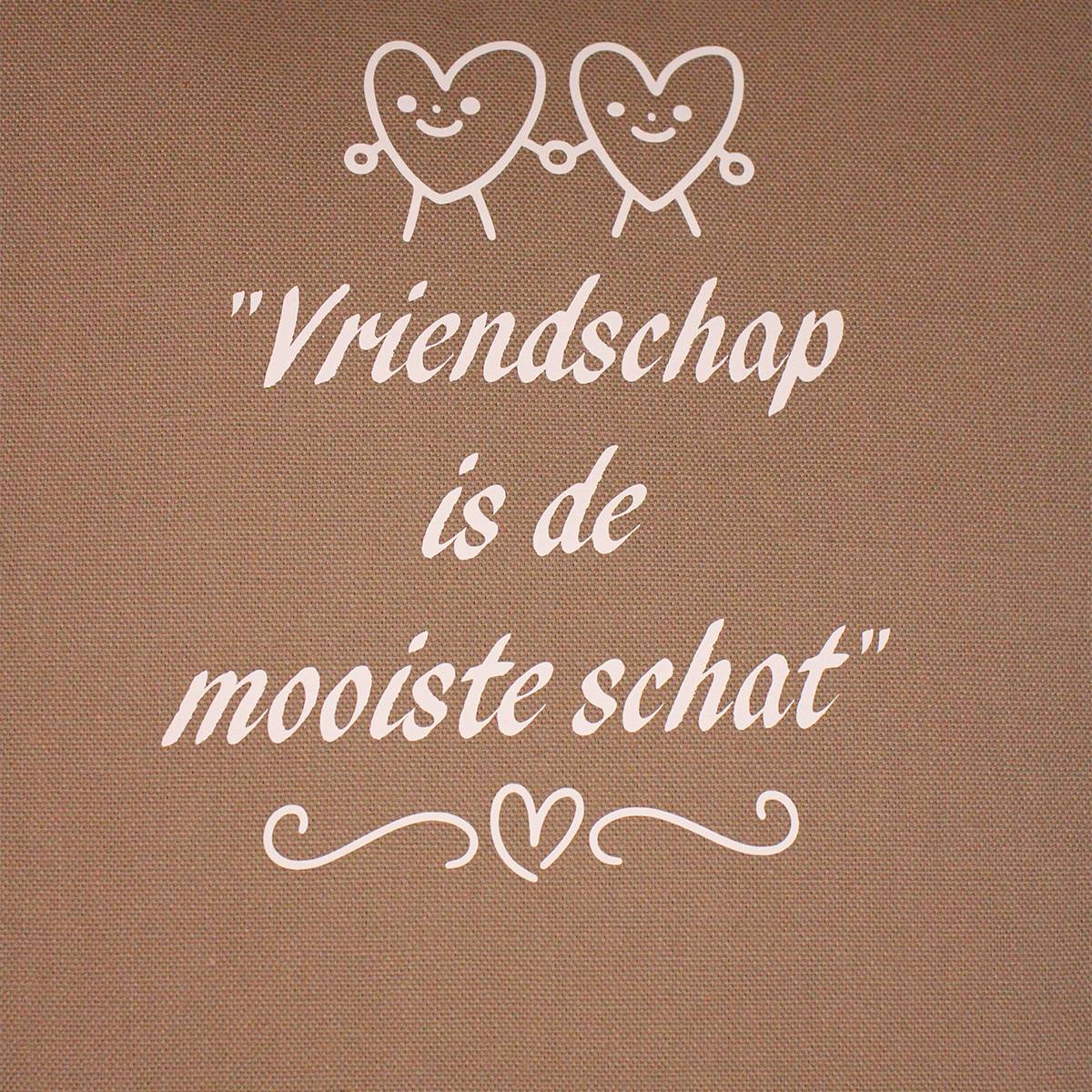 kussenhoes met opdruk