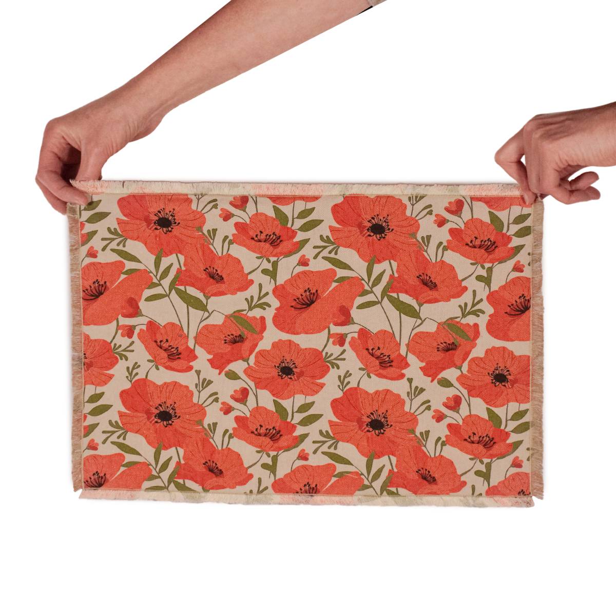 placemat klaproos