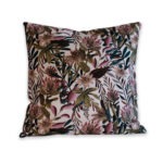 Sierkussenhoes bloemen gebroken wit met multi kleuren