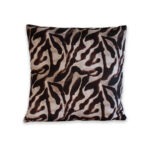 Sierkussenhoes zebraprint van slub stof